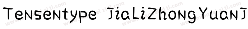 Tensentype JiaLiZhongYuanJF Regular字体转换